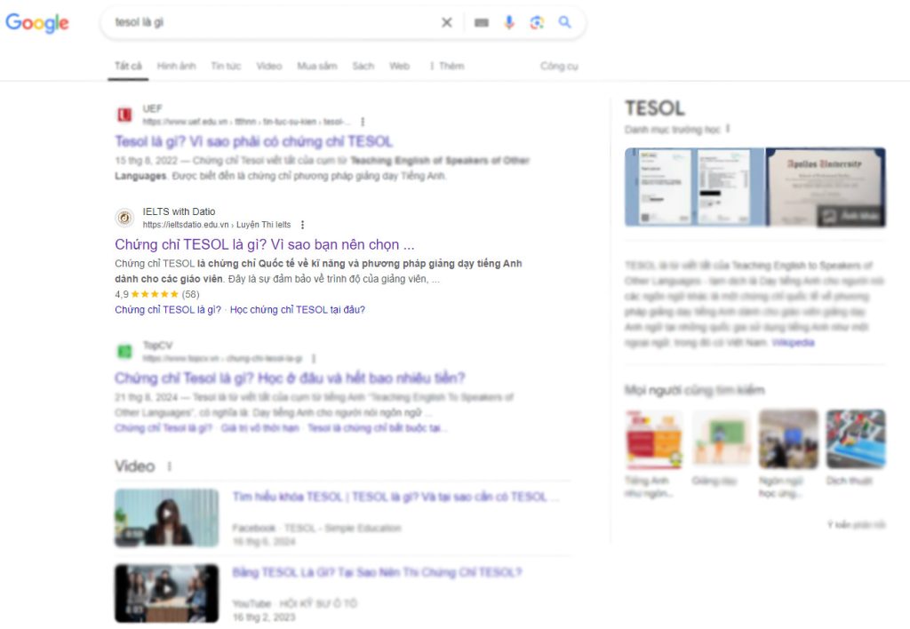 SEO từ khóa trung tâm anh ngữ IELTS with DATIO