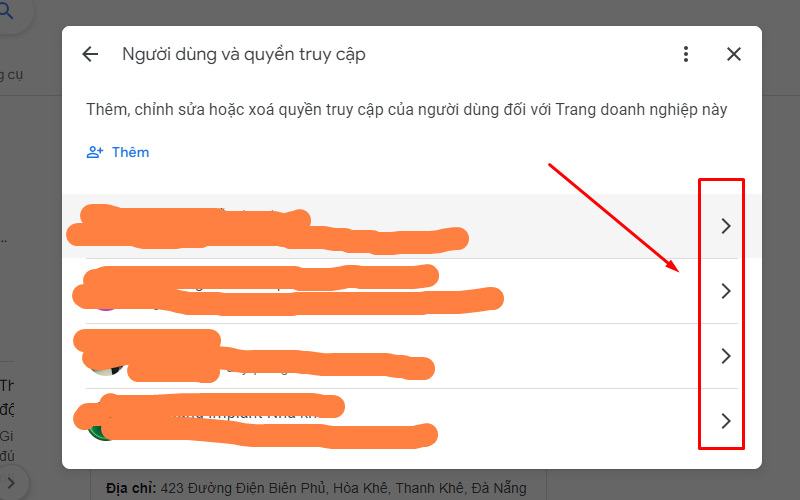 Hướng dẫn cách xóa quyền sở hữu, quản lý trang doanh nghiệp