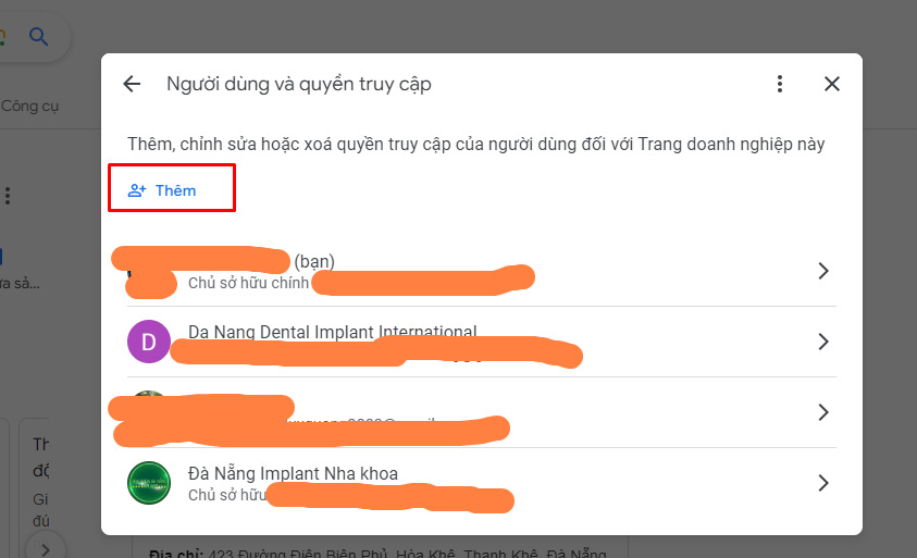 Hướng dẫn cách thêm quyền sở hữu, quản lý trang doanh nghiệp