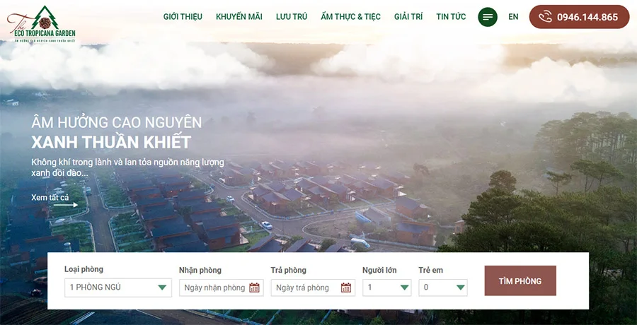 Hệ thống đặt chỗ rất quan trọng khi thiết kế website du lịch