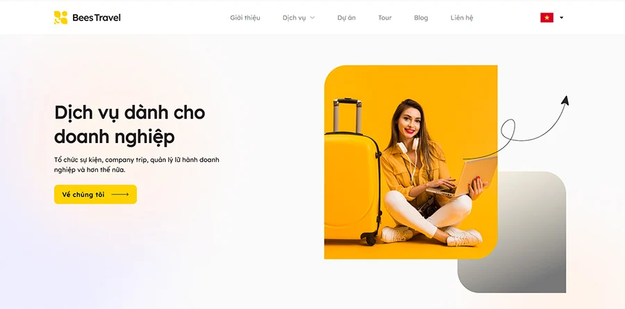 Dự án thiết kế website du lịch mà Lead Digital đã thực hiện