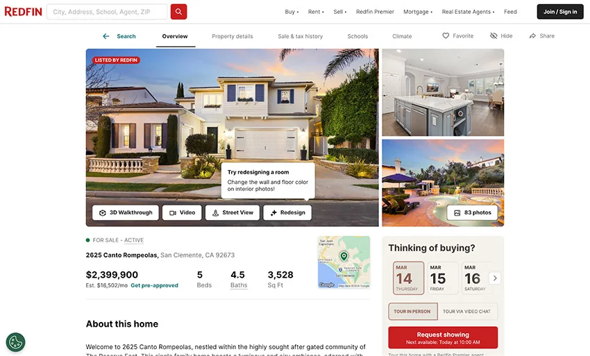 Landing page bất động sản tạo qua công cụ unbounce