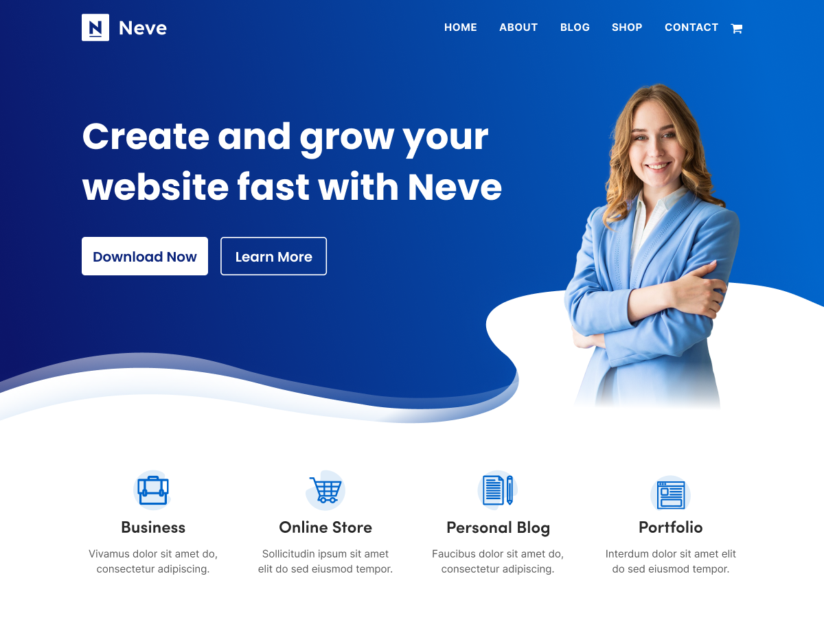 Neve được biết đến với cấu trúc HTML sạch và mã nguồn tối ưu cho SEO