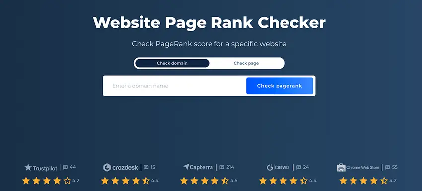 You can check the PageRank score through several tools.