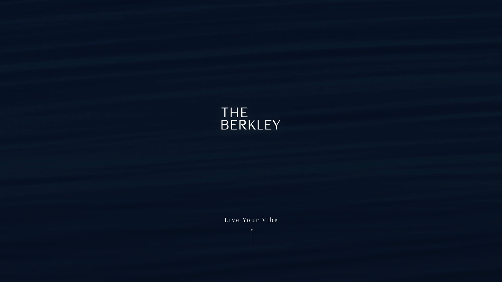 Landing page The Berkley - Hero section giao diện màn hình đầu tiên